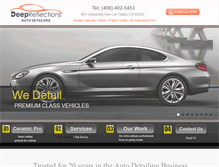 Tablet Screenshot of deepreflectionsdetailers.com